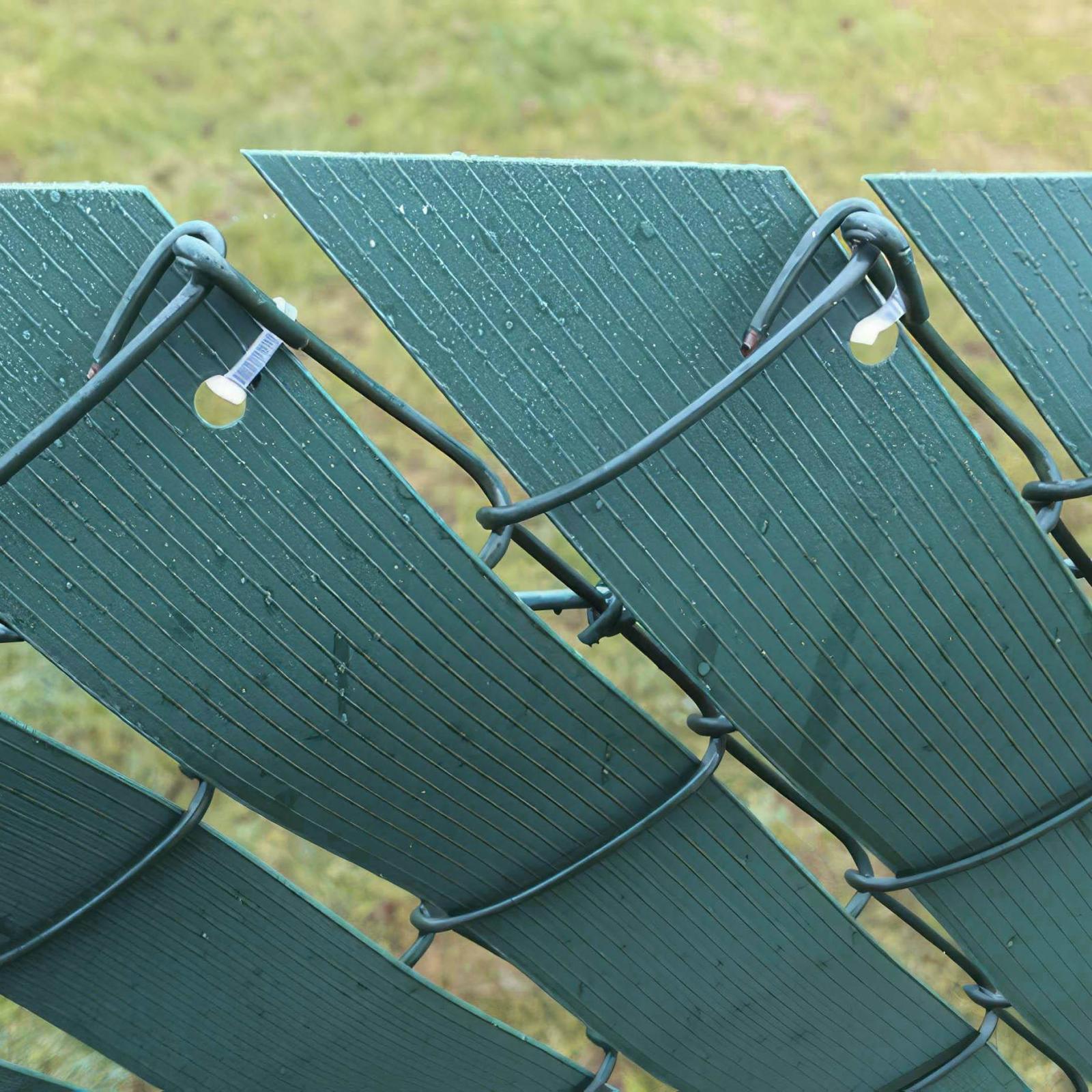 1 lamelle x 2,525 m de bande d'occultation rigide pour grillage en PVC  vert, hauteur 19 cm, épaisseur 1,5 mm. Montage sans clips de - Cdiscount  Jardin