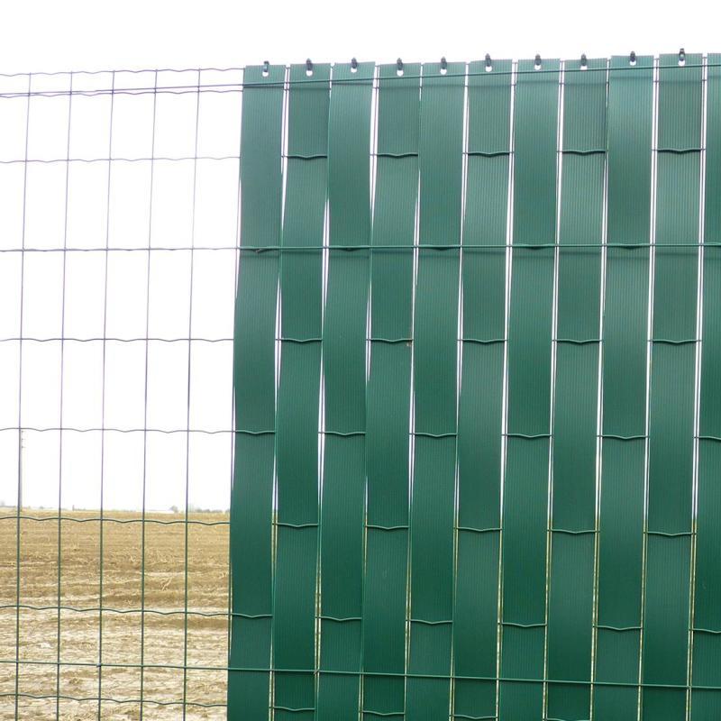 Bandes Brise-Vue en PVC Rigide pour clôture Double Fil de Jardin